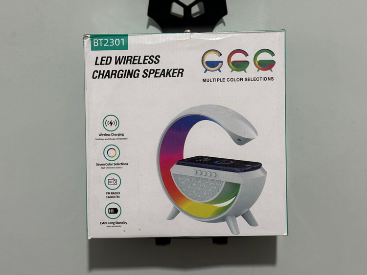 اسپیکر طرح G مدل bt_2301 دارای چراغخواب و ساعت
